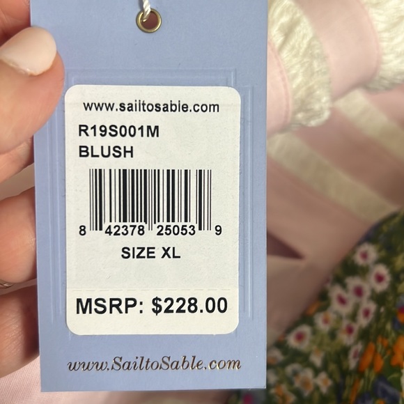 NWT SAIL TO SABLE BLUSH Tunic LONG Dress SZ XL - Picture 6 of 6